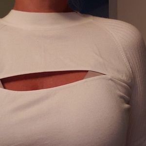 Versace peekaboo top